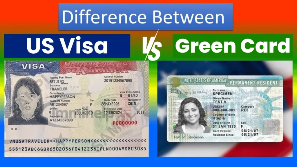 Differences Between a Green Card and US Visa